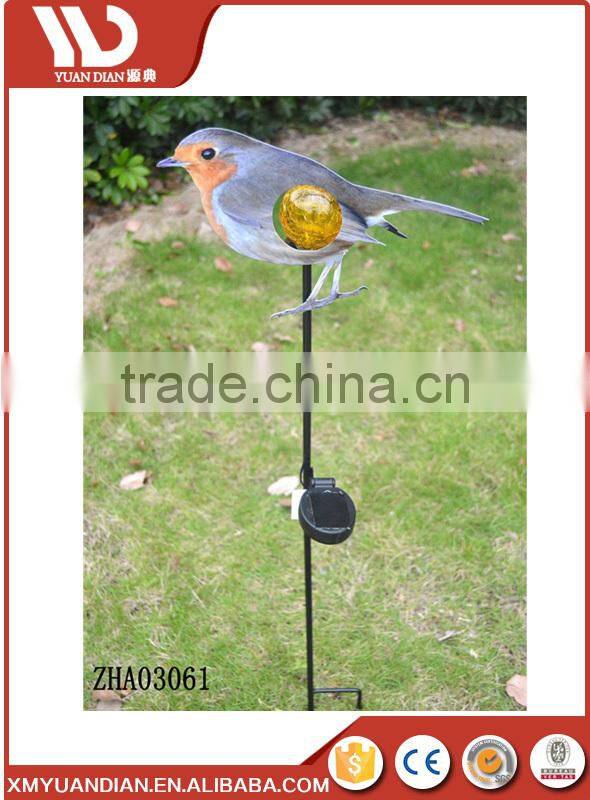 Bird Design Solar glass ball stake