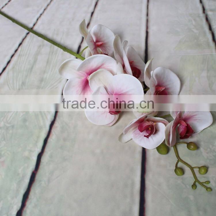 Home table decorative silk artificial big flower phalaenopsis