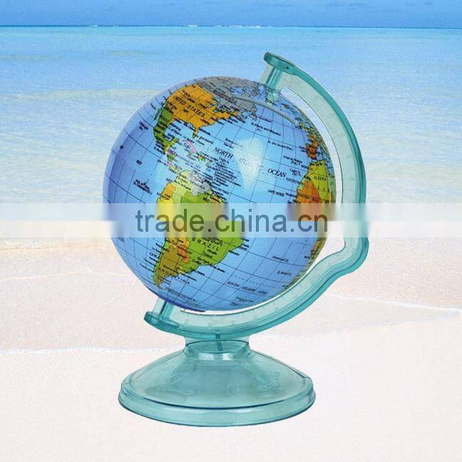 Quality 106mm plastic rotating world globe map