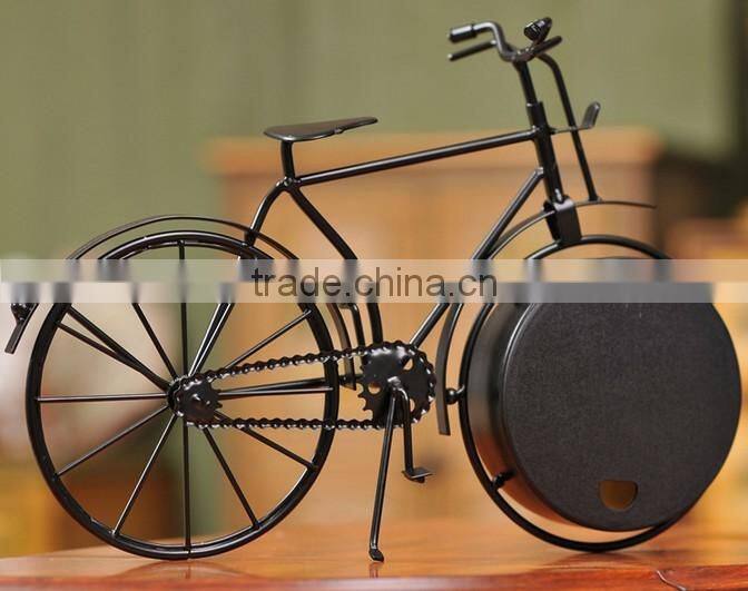 Creative Bicycle Shape Steel Material Table Clock