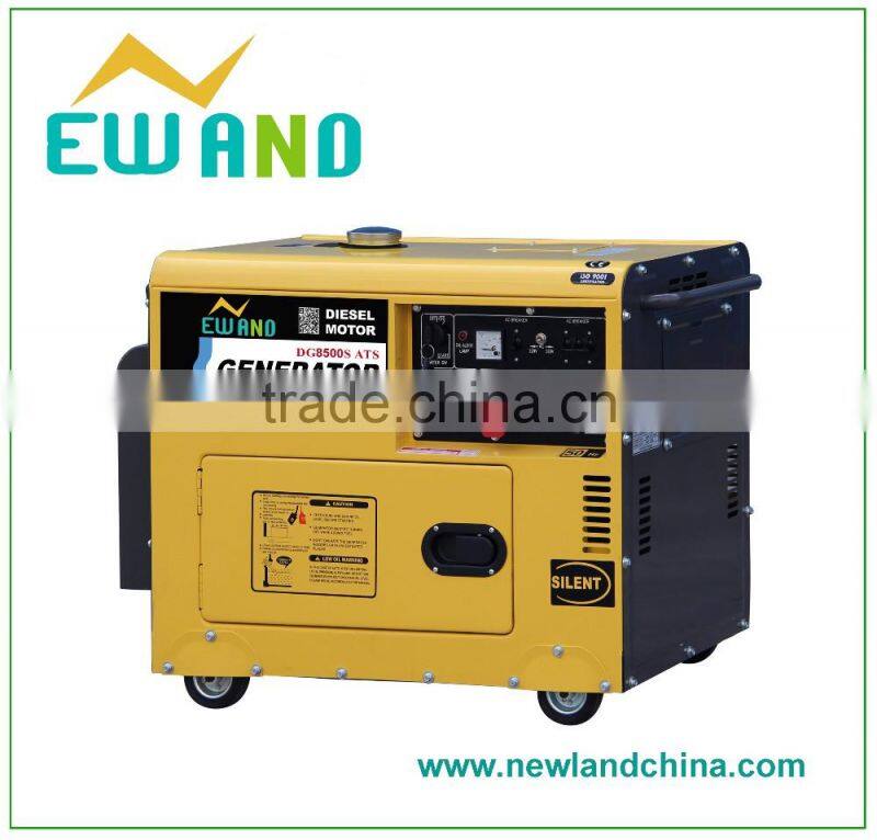 sinlet type 220V/380V 220V/400V 240V/415V three phase 5kva diesel generator