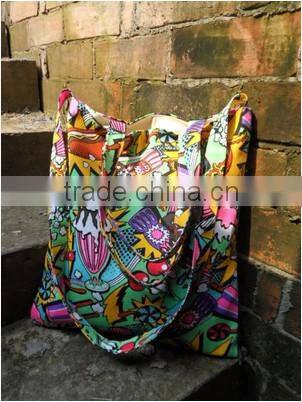 Women Fashion Printing Fabric Hand bag