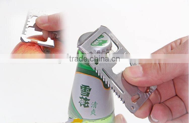 Hot useful outdoor camping knife card tool camping knife stainless steel