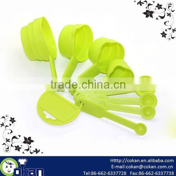 Popular 8pcs ABS measuring spoon with cup set CK-S107