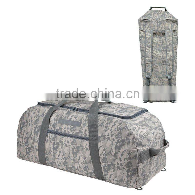 Camouflage ACU Duffle Bag Turns Into Backpack/ Camping Travel Gym Gear Bag