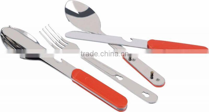 Ultralight Titanium Fork & titanium Spoon & titanium knife three-piece titanium cutlery Camping Hiking