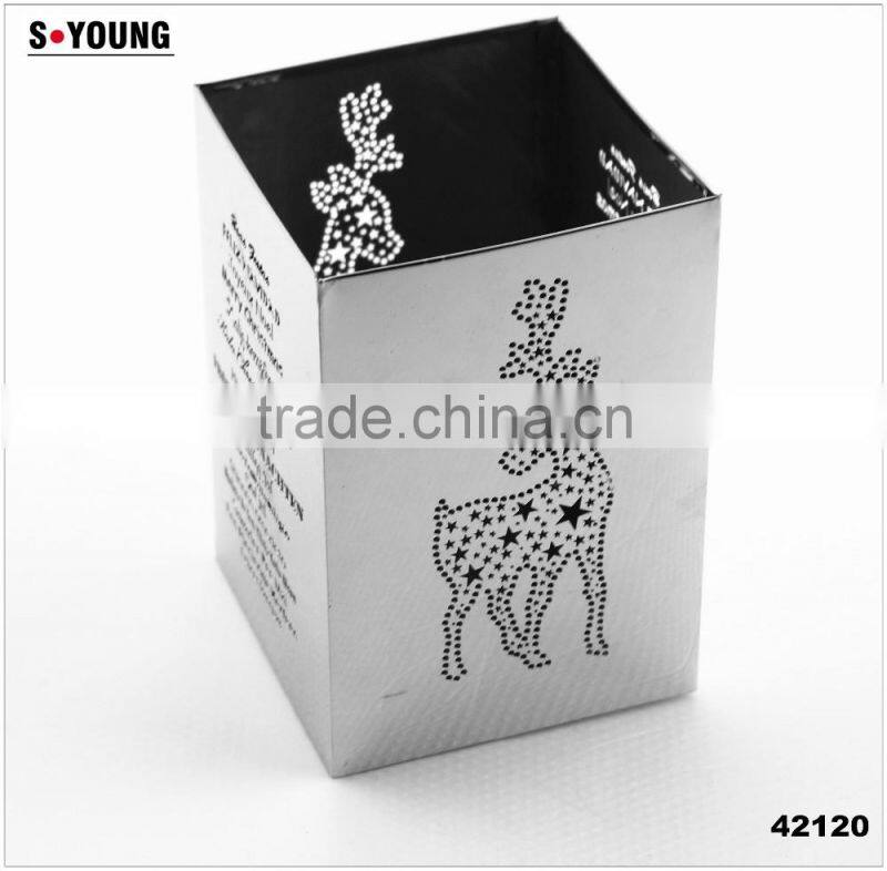 42120 stainless steel candle holder / candle cover