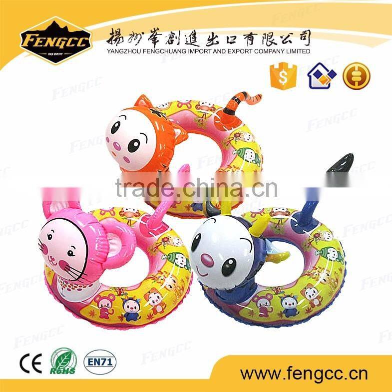 Alibaba trade assurance advertising inflatable floating colorful safty inflatable baby infant swimming float ring