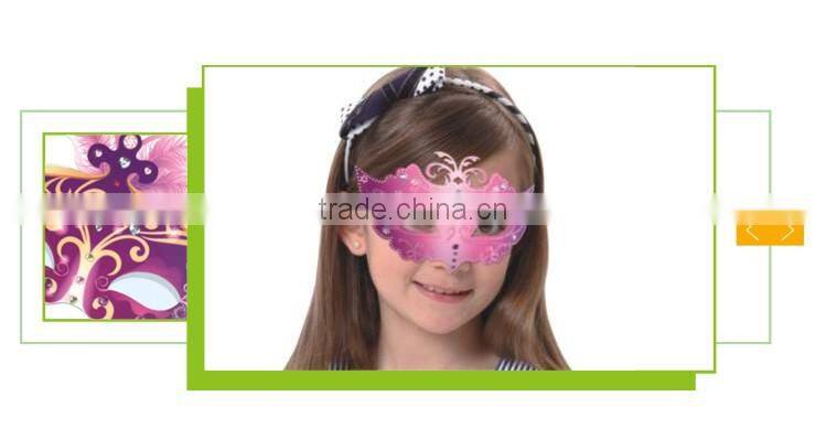Wholesale beautiful diy toys masquerade paper party eye mask