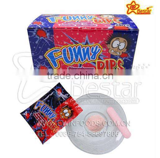 Fruity Flavor Sour Stick Gummy Candy Filled With Sour Powder