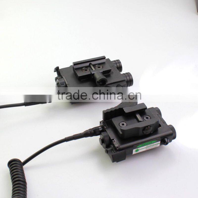 New Military Standard Compact Square Design Tactical ES-FX103-LG green laser sight with led flashlight Combo (FDA certified)