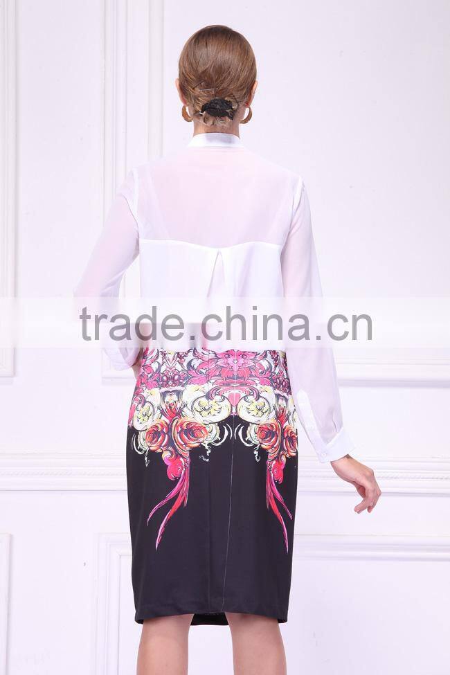 2014 new design elegant blouse autumn long sleeve