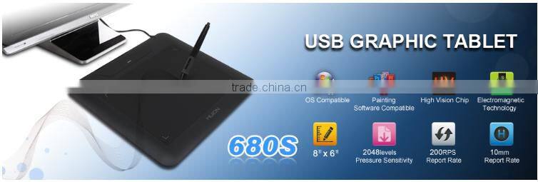 HUION 680S Art Animation USB Digital Pen Graphic electronic drawing pad for computer