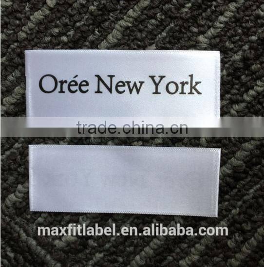 Wholesale Custom Cheap 100 Polyester Satin Garment Care Label with Wash Instructions