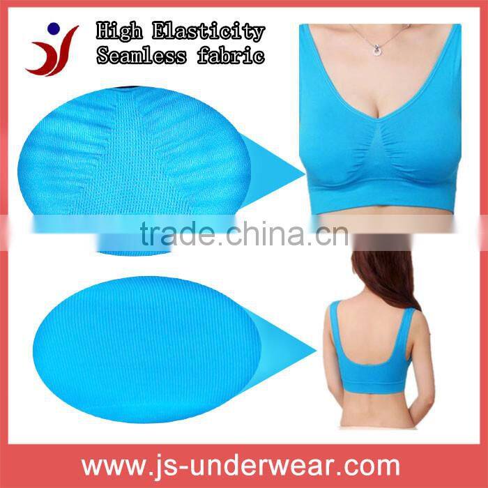Sweet girl nylon yoga bra top, sport bra for new style wholesale, JS8192, S, M, L, XL(Accetp OEM)