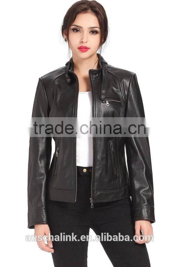 new arrival american style custom made cow leather jacket wholesale price