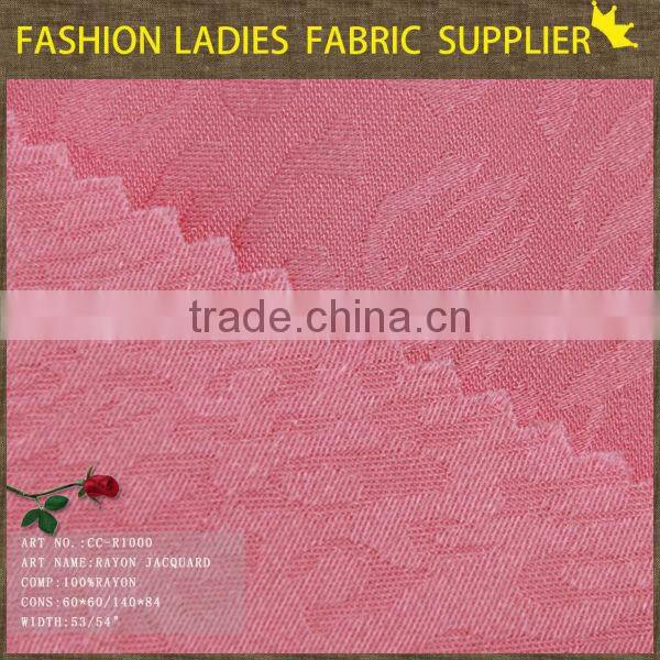 fashionable 100 pure rayon challie dobby fabric for suit and pants solid rayon fabric silk jacquard fabric