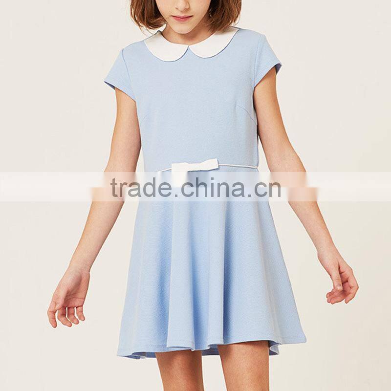School children's princess skirt 2017 summer new girls' collar dress