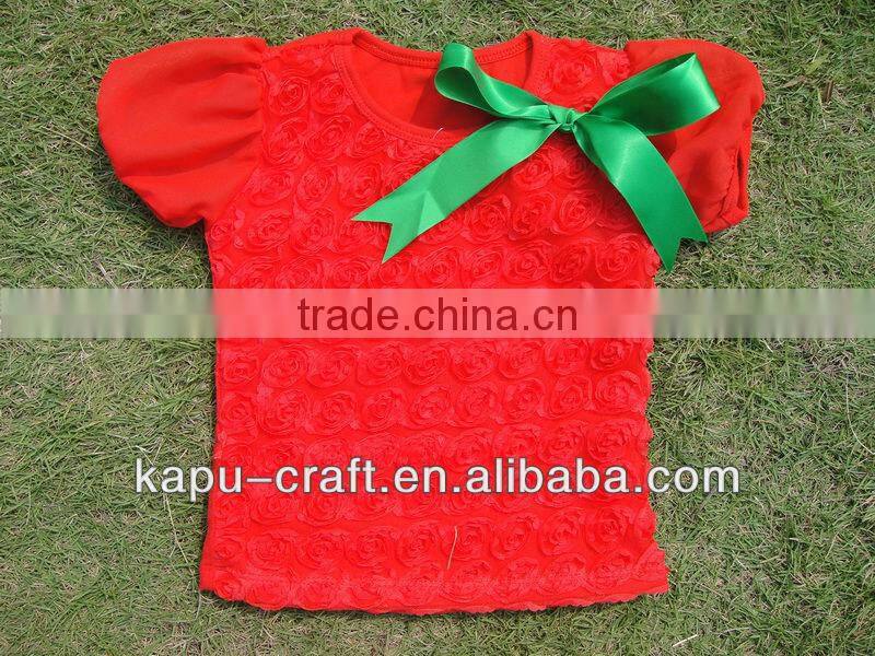 Wholesale Baby Hot Pink Rosette Tank Tops Pettitop Toddler Lace Shirt