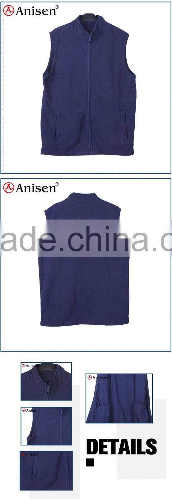 apparel manufacturer plain boutique pocket custom polar fleece children's vests