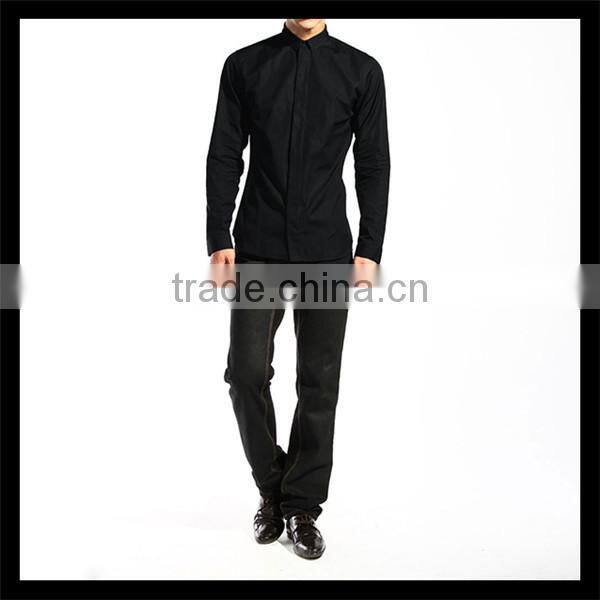 new gadgets 2015 korea style slim fit black high quality shirts