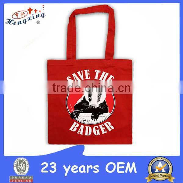 Custom design prined handled canvas bag
