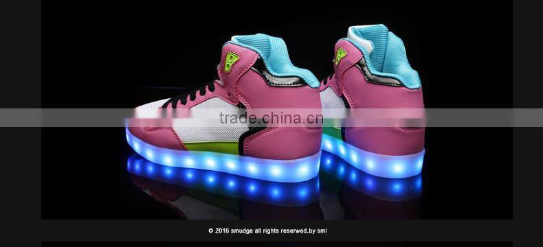 HFR-T0074 2016 latest fashion sweet peep toe sandals women high led shoes