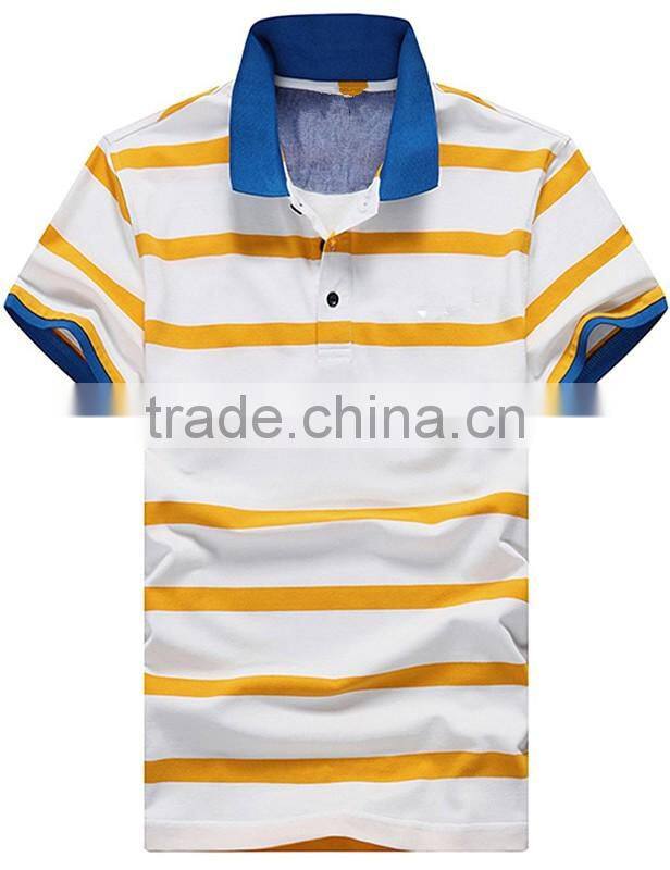 No design custom plain stripe polo shirt