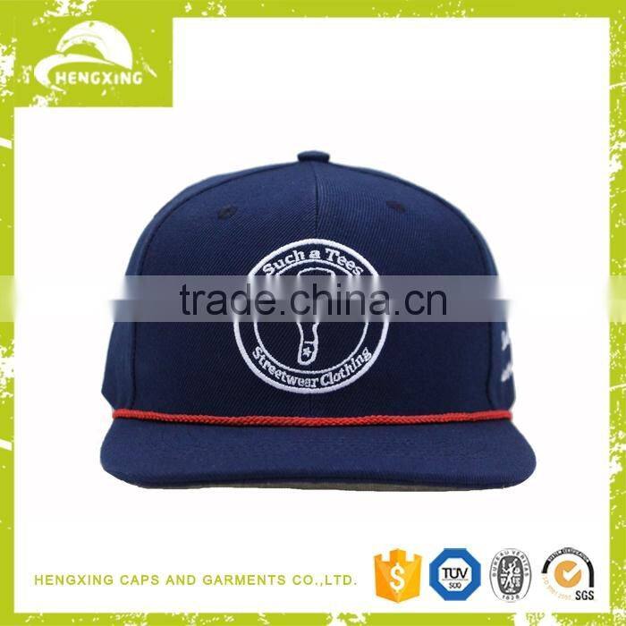Multifunctional unisex top custom embroidery snapback rope hat