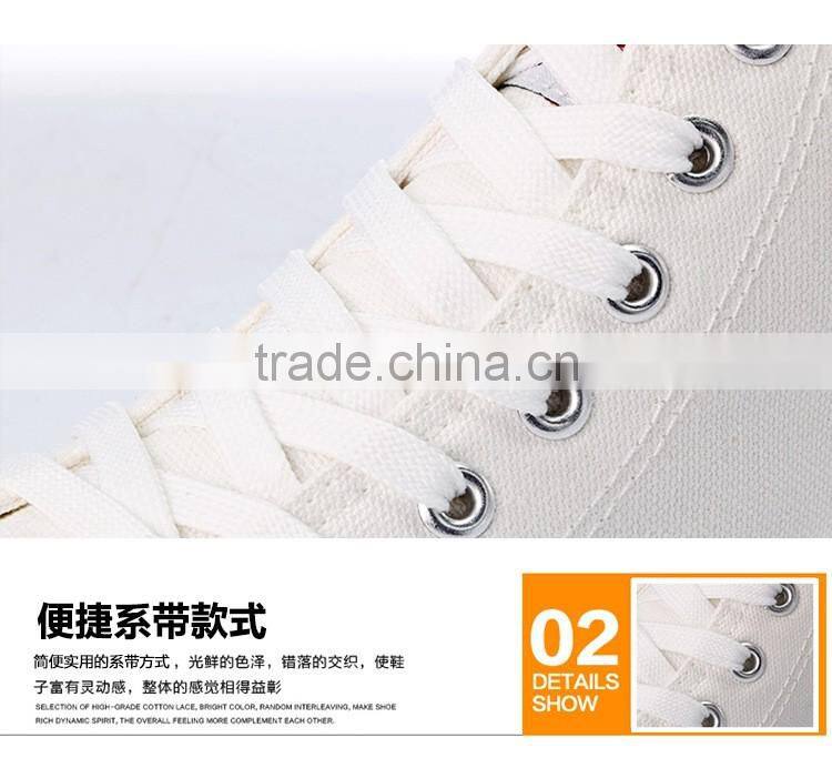 China High Ankle Durable Women Canvas Shoes