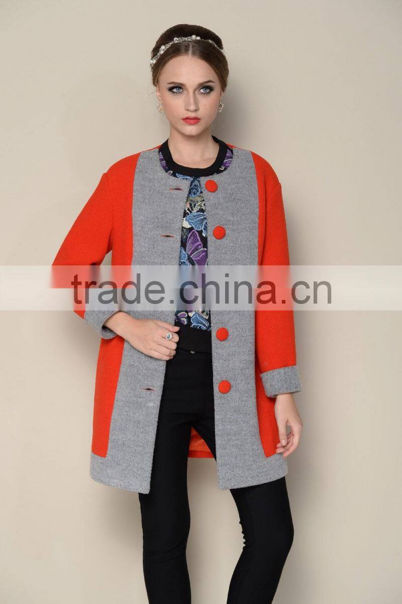 latest hot selling designs for 2015 2016 coat for winter, cheap price female coat winter