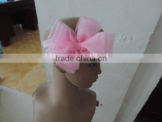2016 boutique kids girl bowknot headband Baby Girl Top Knot Turban Hedband Children Flower Hairband