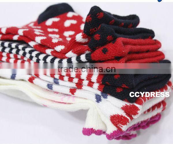 Make to order lovely printing designs free size cute teen girls tube socks customized