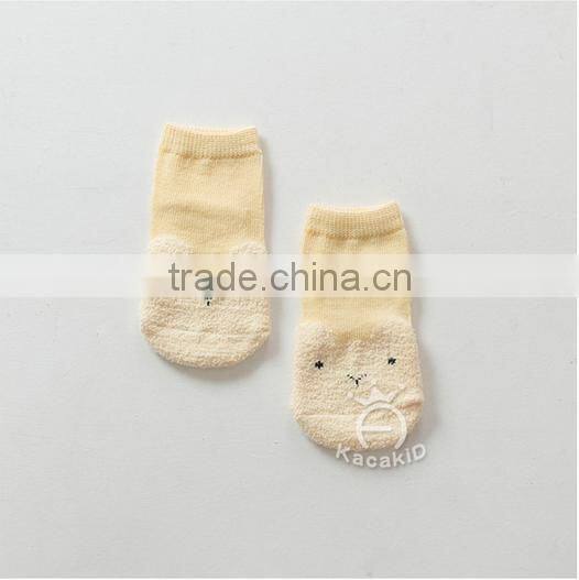 cute baby cotton socks, silicone print baby socks