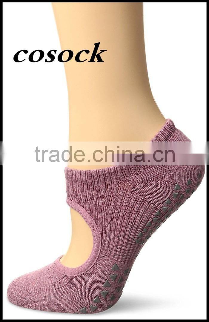 Colorful Non-Slip Grip Toe Socks for Barre, Pilates, Studio, and Yoga