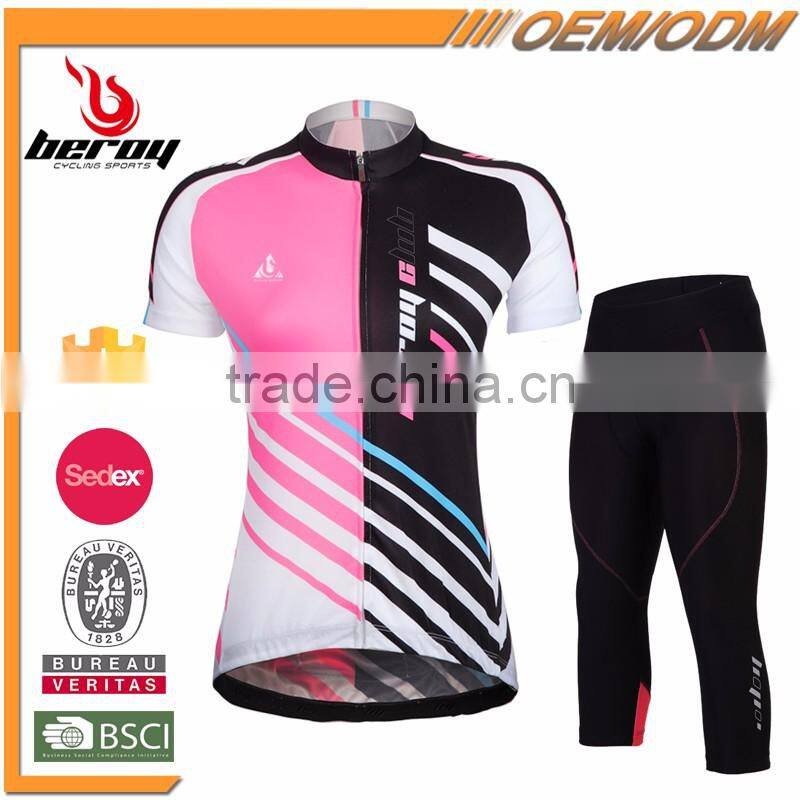 BEROY best road racing bicycles apparel,latest popular cycling gear short sleeve for women