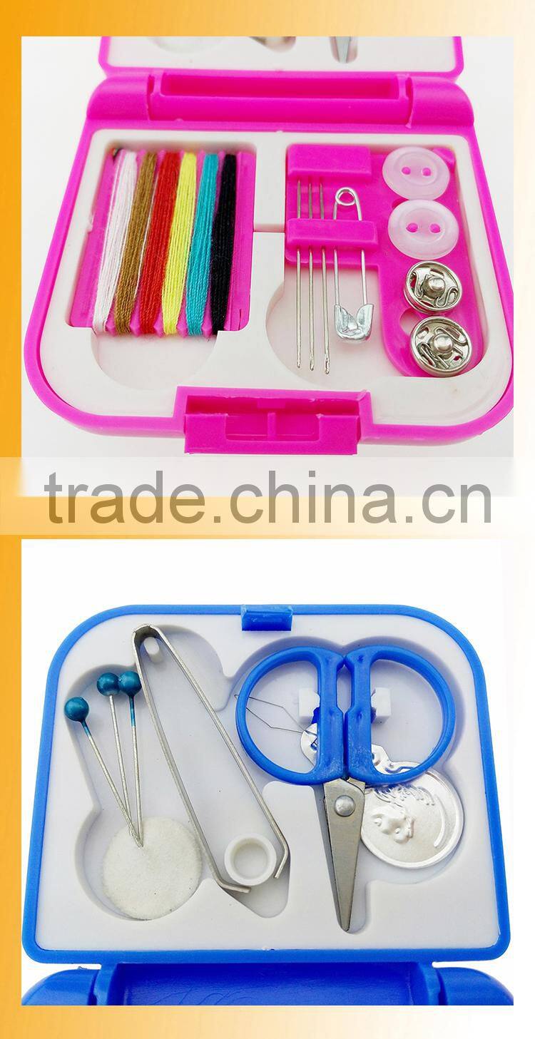 Best selling Portable Mini Sewing Kit Set, Hotel Sewing Kit in Plastic Box