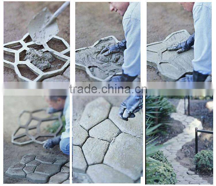 Driveway Paving Pavement Mold Patio Concrete Stepping Stone Path Walk Maker
