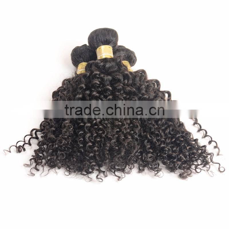 2017 hot sell african curl hair weft for black women