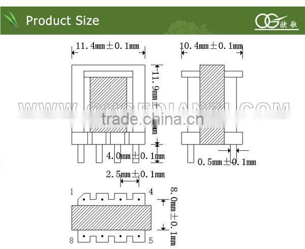 EE10 vertial pin 2+2 transformer 24V 12V 5V transformer 12v 220v