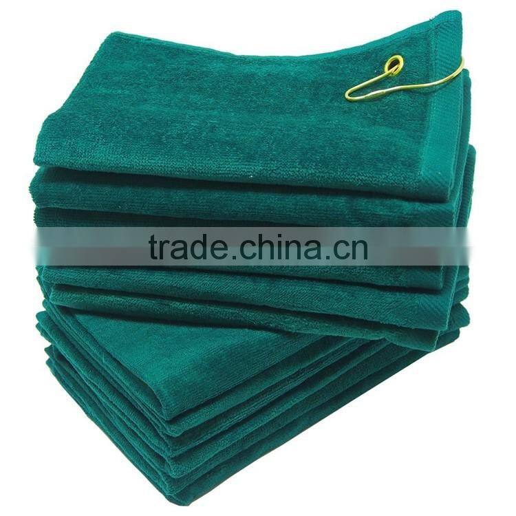 cheap mini golf towel with metal clip wholesale