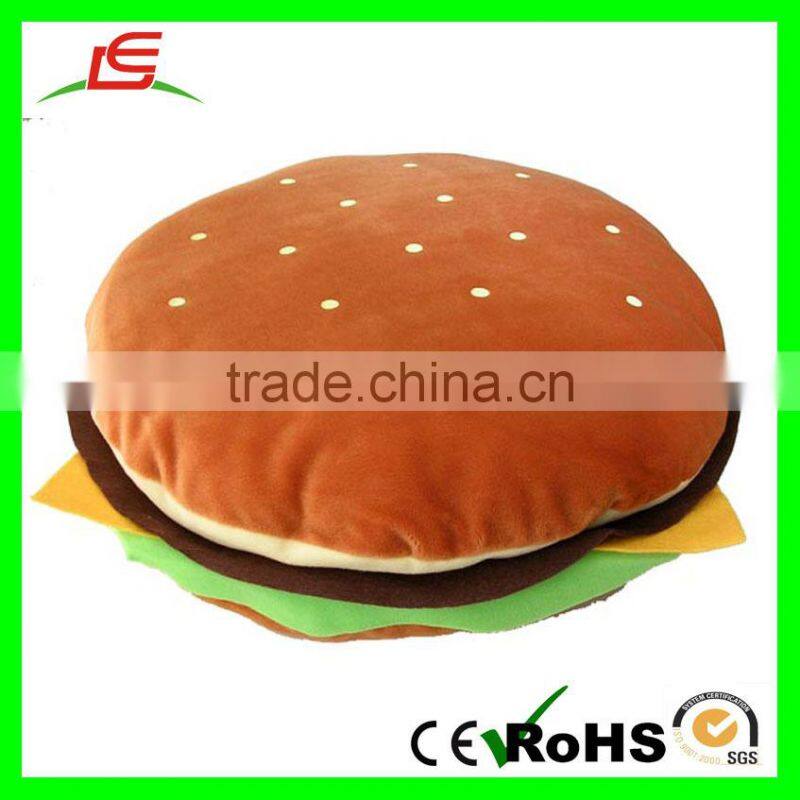 E401 38 * 16 cm Seems Yummy Soft Stuffed Pillow Plush Hamburger Cushion