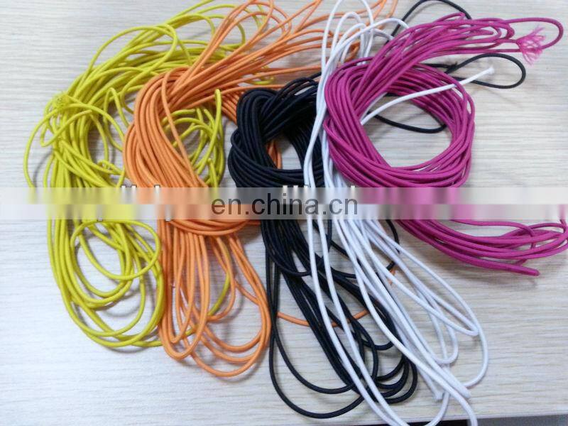 popular multi color woven jacquard polyester elastic cord