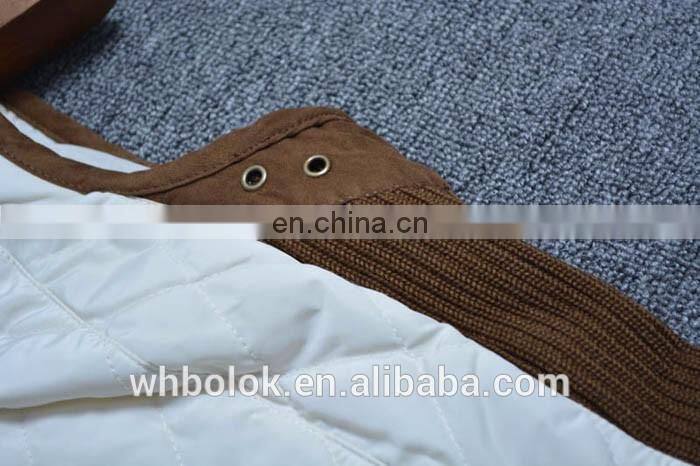 Custom made new style womens polyester cotton quilted winter waistcoat