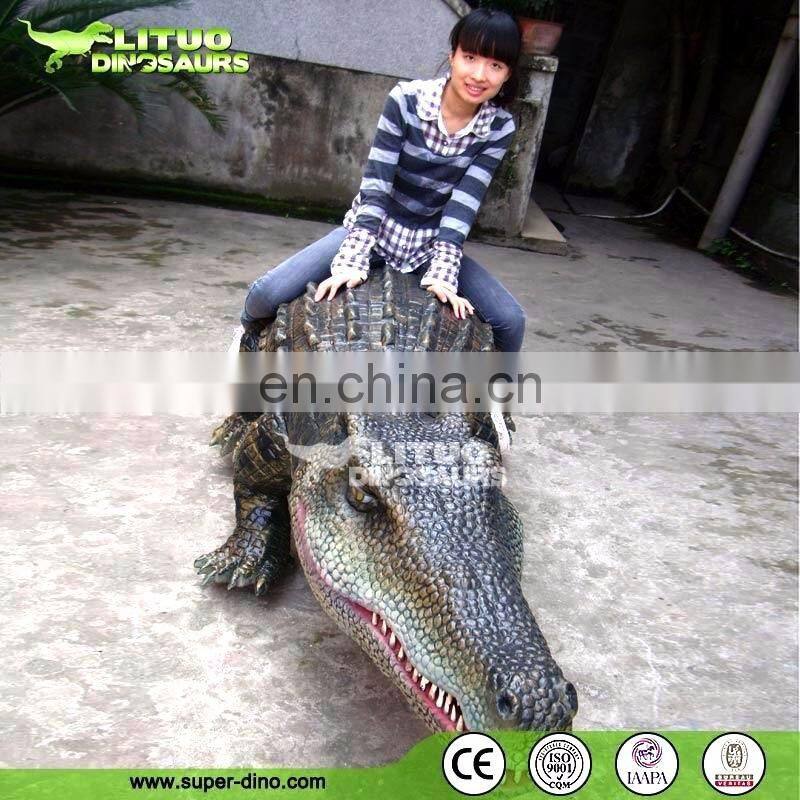 Outdoor Robotic Rubber crocodile Ride