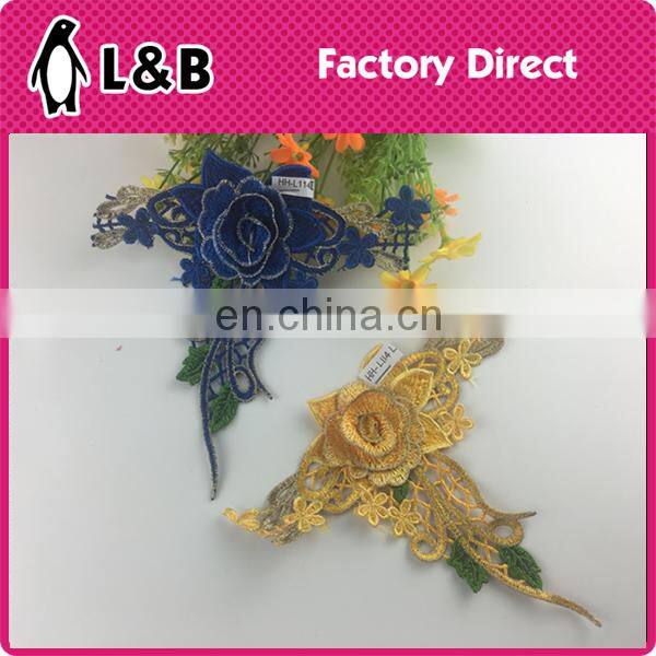new design fashion embroidery flower lace