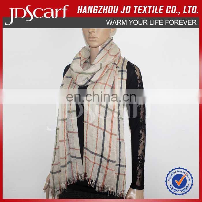 Wholesale fashionable women plaid scarf