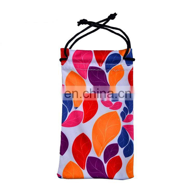 nice lady printing colorful microfiber cosmetic pouch bag