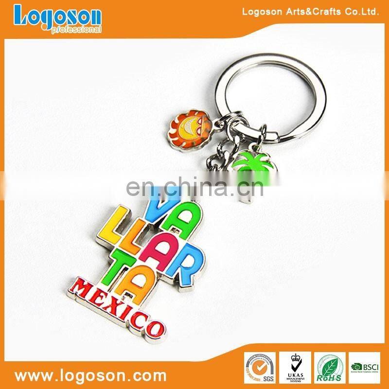 Custom FIJI ISLANDS metal souvenir key pendant Key chains