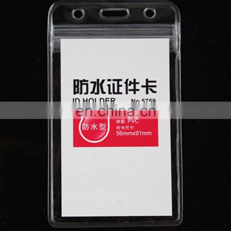 Black Rigid Plastic double sided rigid badge holder